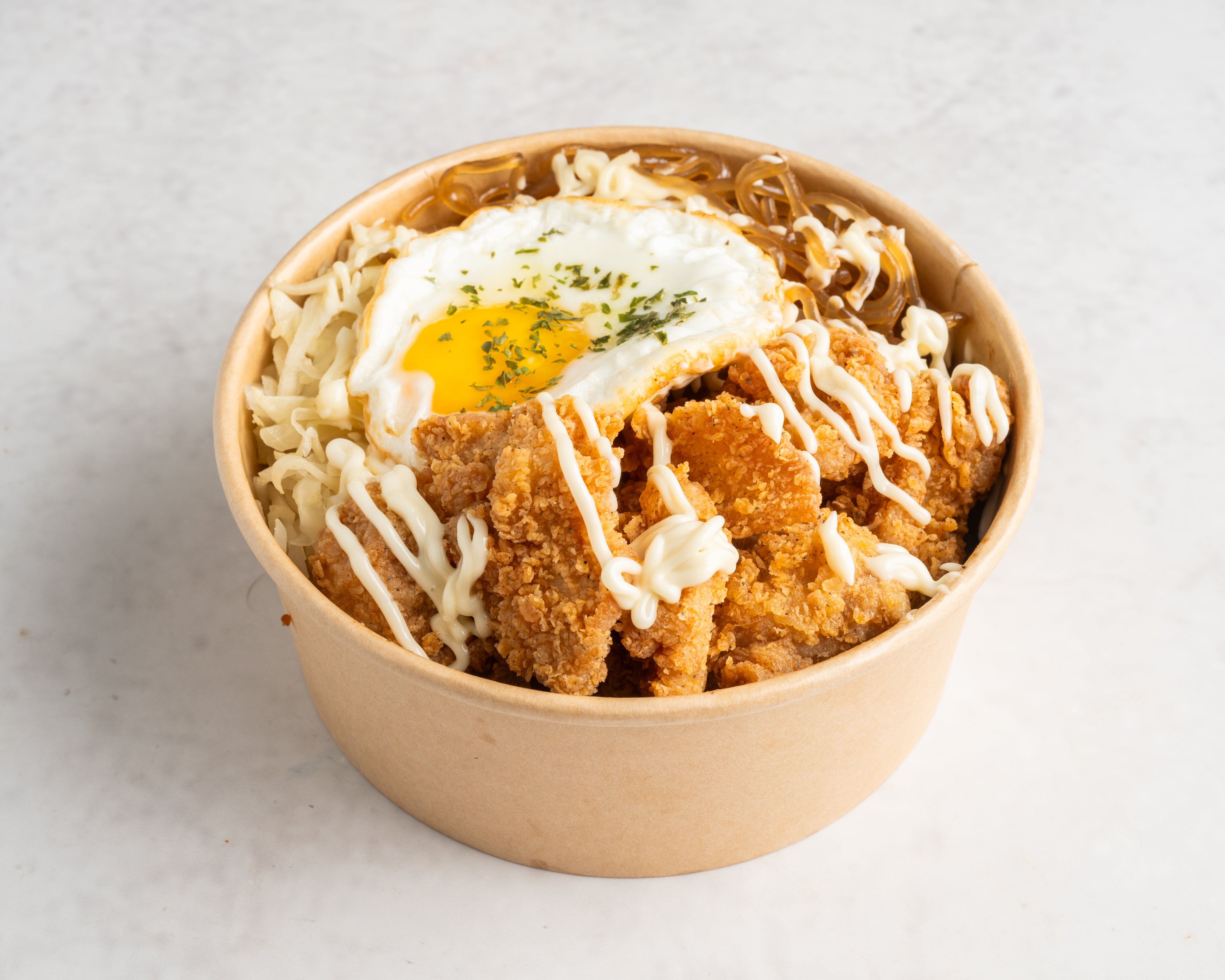 Crispy Fried Chicken Cupbap (후라이드치킨 컵밥) (Halal)