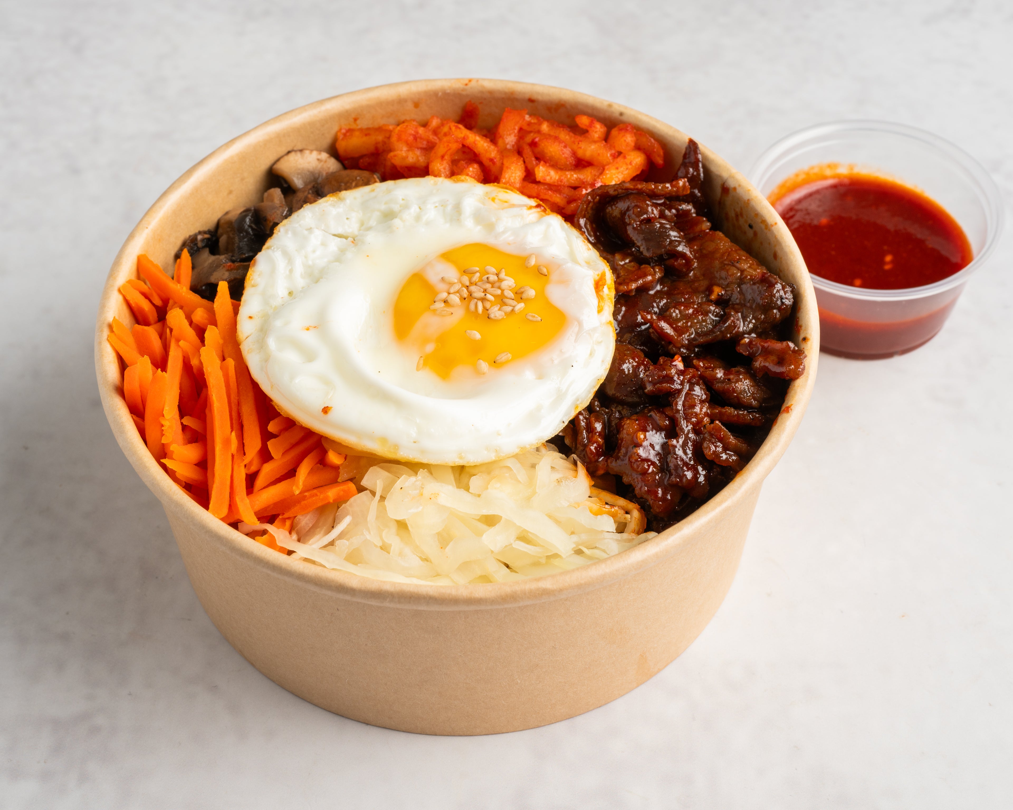 Spicy Bulgogi (beef) Bibimbap (매운불고기 비빔밥) (Halal)