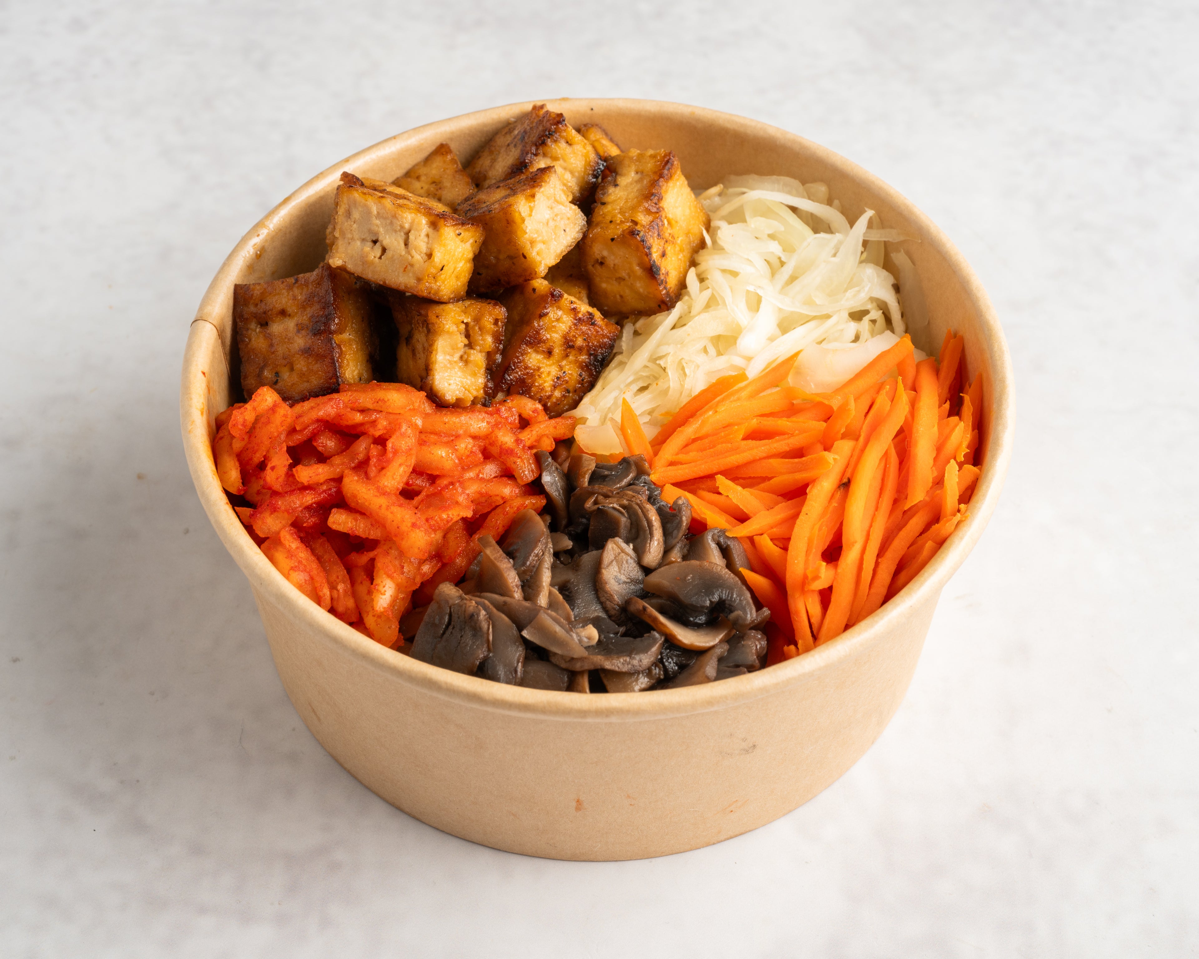 Grilled Tofu Bulgogi Bibimbap (두부불고기 비빔밥) (Vegan)