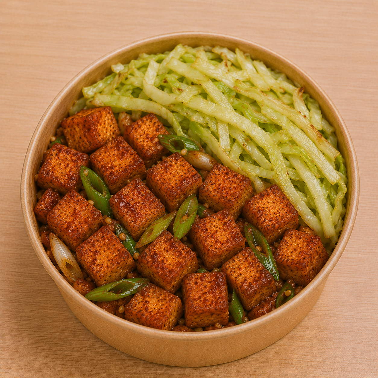Spicy Grilled Tofu over Rice (매콤 두부 덮밥) (Vegan)